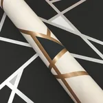 York Wallcoverings Prismatic Black & Silver Wallpaper | Wallpaper Twins York Wallcoverings Prismatic Black & Silver Wallpaper - SKU BW3985