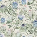 York Wallcoverings Protea Cream & Blue Wallpaper - SKU BL1753