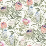 York Wallcoverings Protea White & Fuchsia Wallpaper | Wallpaper Twins York Wallcoverings Protea White & Fuchsia Wallpaper - SKU BL1752
