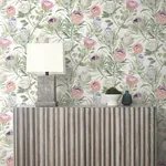 York Wallcoverings Protea White & Fuchsia Wallpaper | Wallpaper Twins York Wallcoverings Protea White & Fuchsia Wallpaper - SKU BL1752