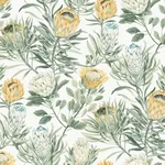 York Wallcoverings Protea White & Yellow Wallpaper | Wallpaper Twins York Wallcoverings Protea White & Yellow Wallpaper - SKU BL1754