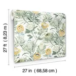 York Wallcoverings Protea White & Yellow Wallpaper | Wallpaper Twins York Wallcoverings Protea White & Yellow Wallpaper - SKU BL1754