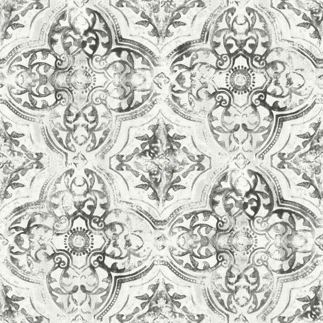 MN1890 | Quartet White & Black Wallpaper