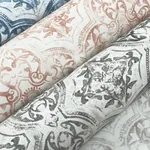York Wallcoverings Quartet White & Blue Wallpaper | Wallpaper Twins York Wallcoverings Quartet White & Blue Wallpaper - SKU MN1891