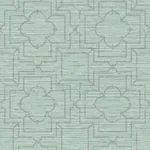 York Wallcoverings Quatrefoil Trellis Blue Peel & Stick Wallpaper | Wallpaper Twins York Wallcoverings Quatrefoil Trellis Blue Peel & Stick Wallpaper - SKU PSW1066RL