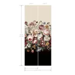 York Wallcoverings Rachel Rose Taupe Wall Mural - SKU BL1821M