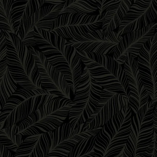 York Wallcoverings Rainforest Canopy Black Wallpaper - SKU TC2712