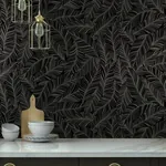 York Wallcoverings Rainforest Canopy Black Wallpaper | Wallpaper Twins York Wallcoverings Rainforest Canopy Black Wallpaper - SKU TC2712