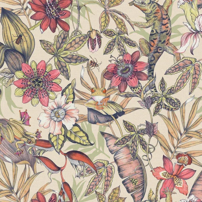 York Wallcoverings Rainforest Cream Wallpaper - SKU BL1704