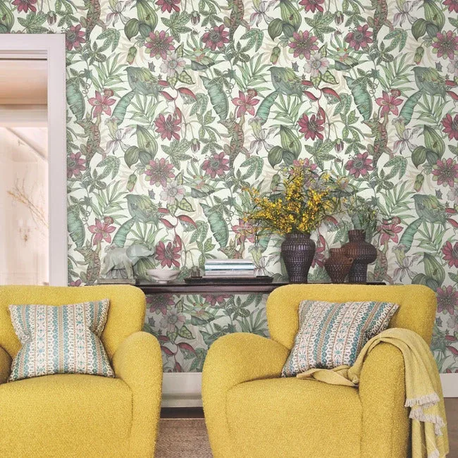 York Wallcoverings Rainforest Multicolor Wallpaper - SKU BL1702