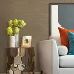 York Wallcoverings Ramie Weave Brown Wallpaper | Wallpaper Twins York Wallcoverings Ramie Weave Brown Wallpaper - SKU CD1037N