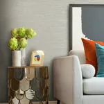 York Wallcoverings Ramie Weave Grey Wallpaper | Wallpaper Twins York Wallcoverings Ramie Weave Grey Wallpaper - SKU CD1033N