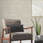 York Wallcoverings Raska Taupe Wallpaper | Wallpaper Twins York Wallcoverings Raska Taupe Wallpaper - SKU AG2082