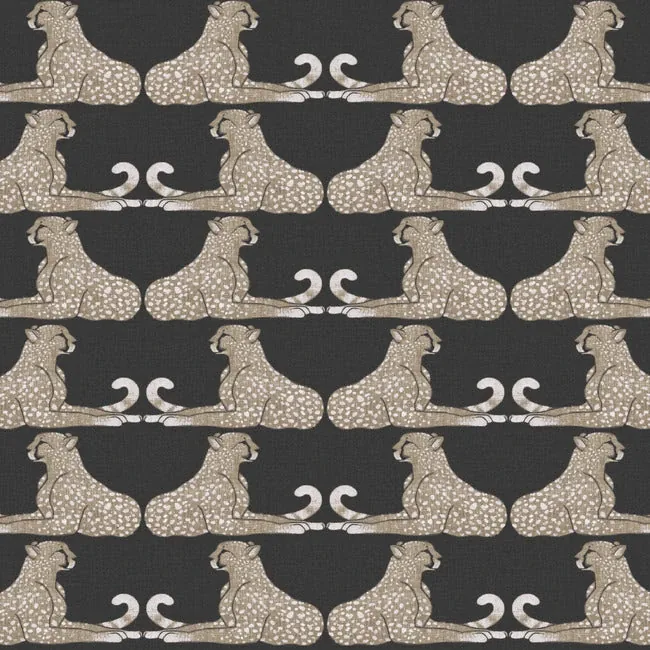 York Wallcoverings Reclining Cheetahs Black Peel & Stick Wallpaper - SKU PSW1355RL