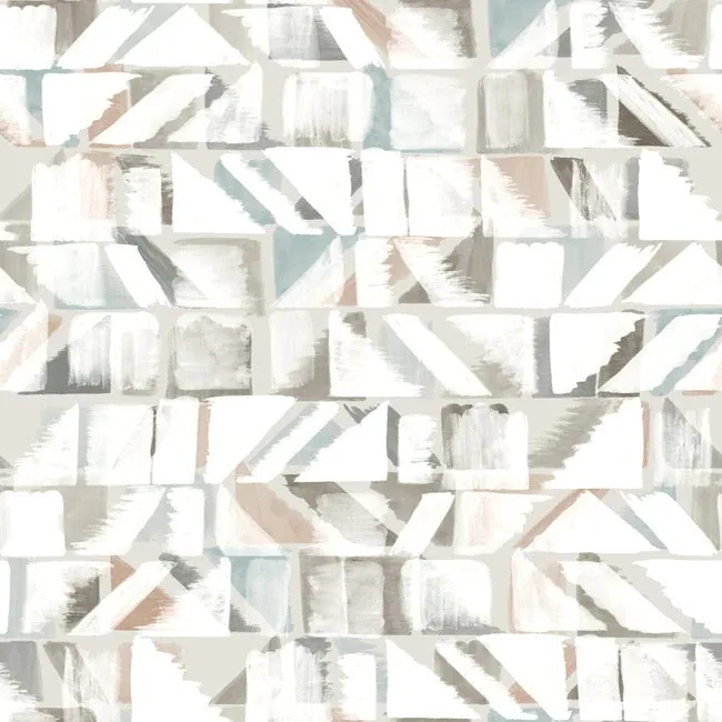 York Wallcoverings Refraction Brown & Beige Peel & Stick Wallpaper - SKU PSW1222RL