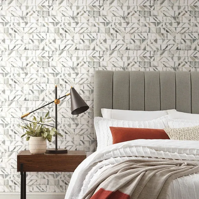York Wallcoverings Refraction Neutral Peel & Stick Wallpaper - SKU PSW1220RL