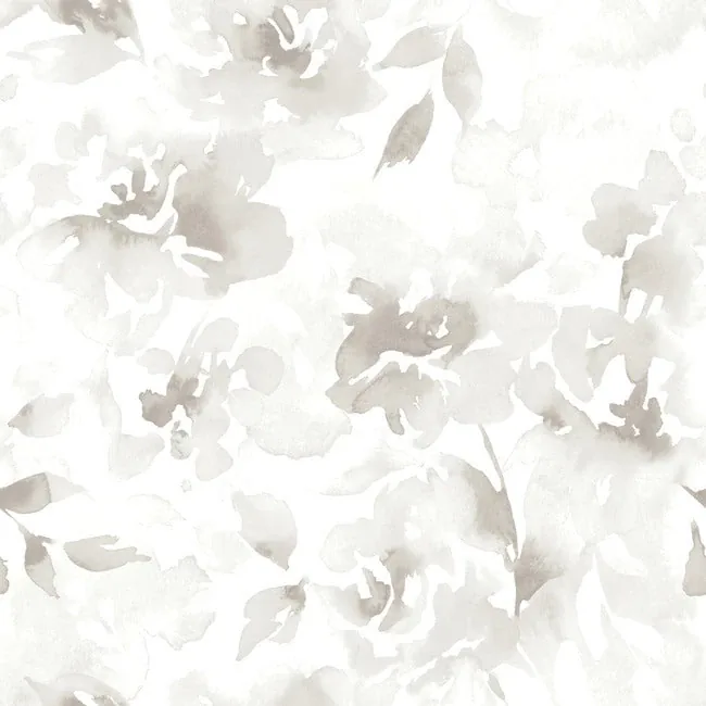 York Wallcoverings Renewed Floral Neutral Wallpaper - SKU PSW1495RL