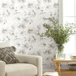 York Wallcoverings Renewed Floral Neutral Wallpaper | Wallpaper Twins York Wallcoverings Renewed Floral Neutral Wallpaper - SKU PSW1495RL