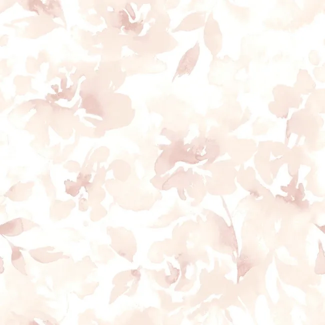 York Wallcoverings Renewed Floral Pink Wallpaper - SKU PSW1493RL