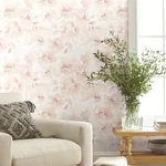 York Wallcoverings Renewed Floral Pink Wallpaper | Wallpaper Twins York Wallcoverings Renewed Floral Pink Wallpaper - SKU PSW1493RL
