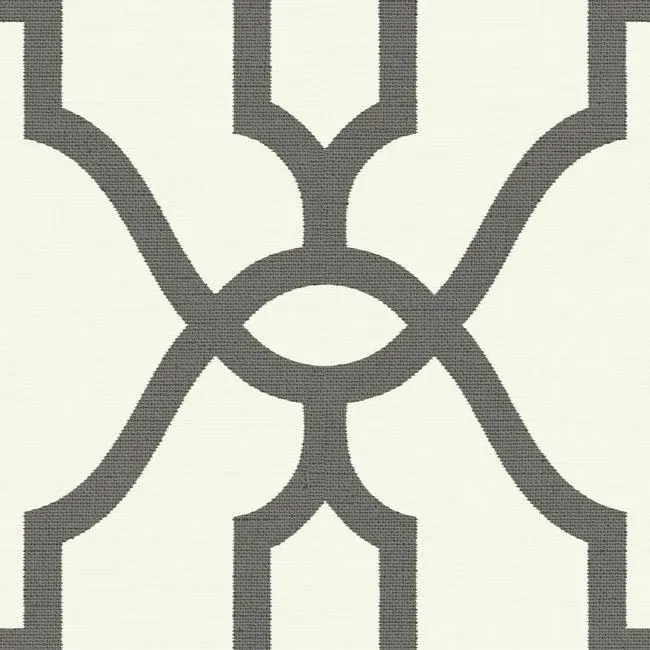 York Wallcoverings Repurpose Woven Trellis Charcoal Wallpaper - SKU ME1550