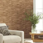York Wallcoverings Reserve Brown Wallpaper - SKU OM3603