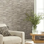 York Wallcoverings Reserve Grey Wallpaper - SKU OM3601