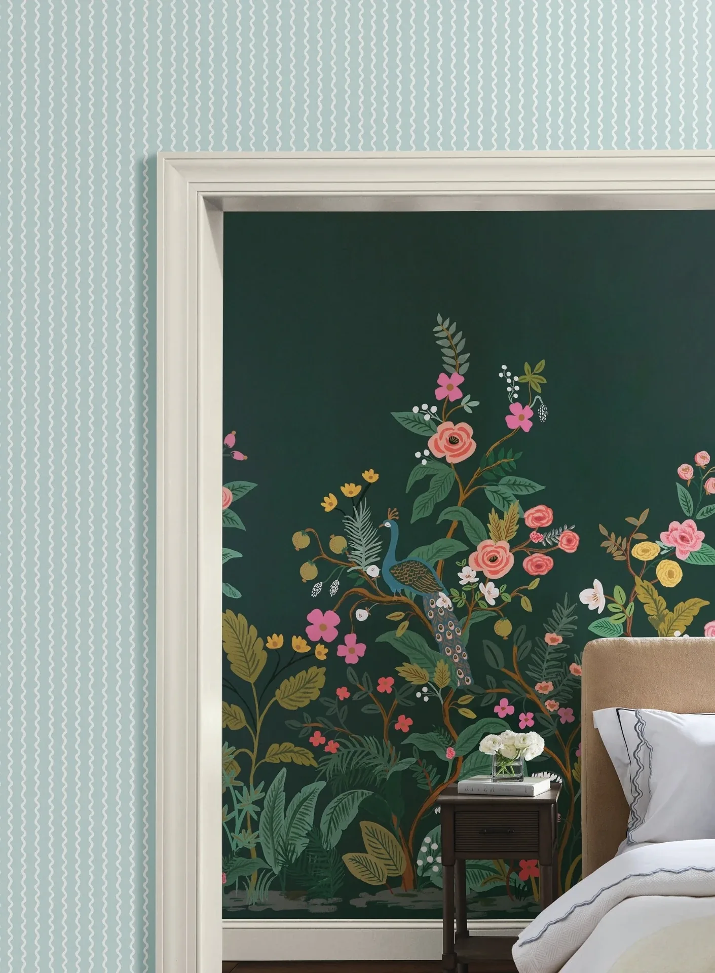 York Wallcoverings Rickrack Light Blue Wallpaper - SKU RF7552