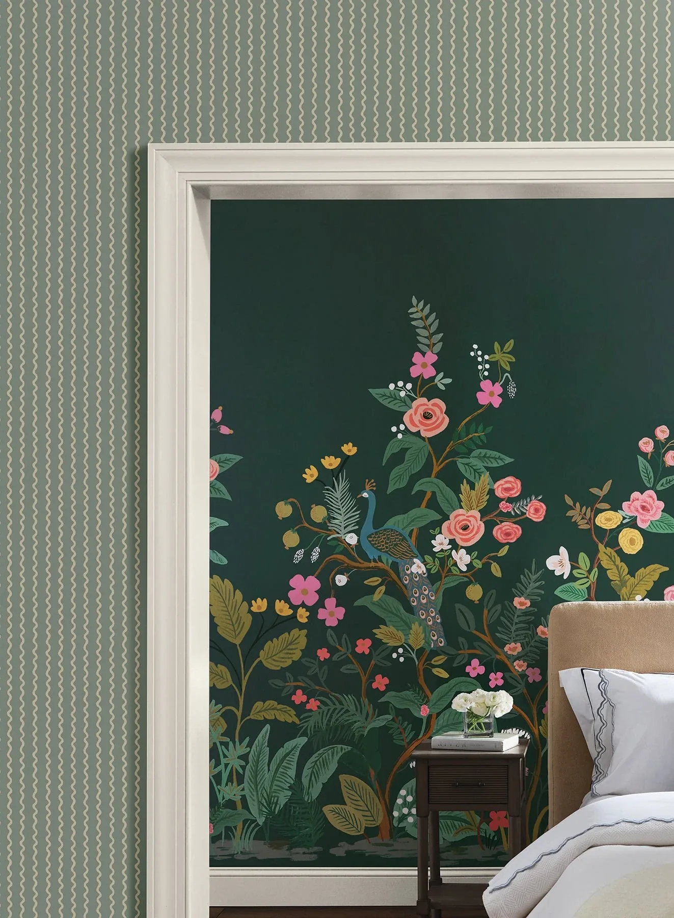 York Wallcoverings Rickrack Moss Wallpaper - SKU RF7553