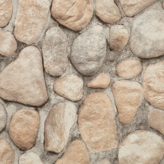 York Wallcoverings River Rock Slate Grey & Desert Brown Wallpaper - SKU RN1064