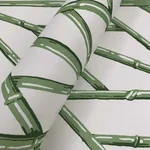 York Wallcoverings Riviera Bamboo Trellis Green Wallpaper - SKU CV4451