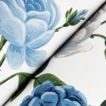 York Wallcoverings Roses Blue Wallpaper | Wallpaper Twins York Wallcoverings Roses Blue Wallpaper - SKU RF7543