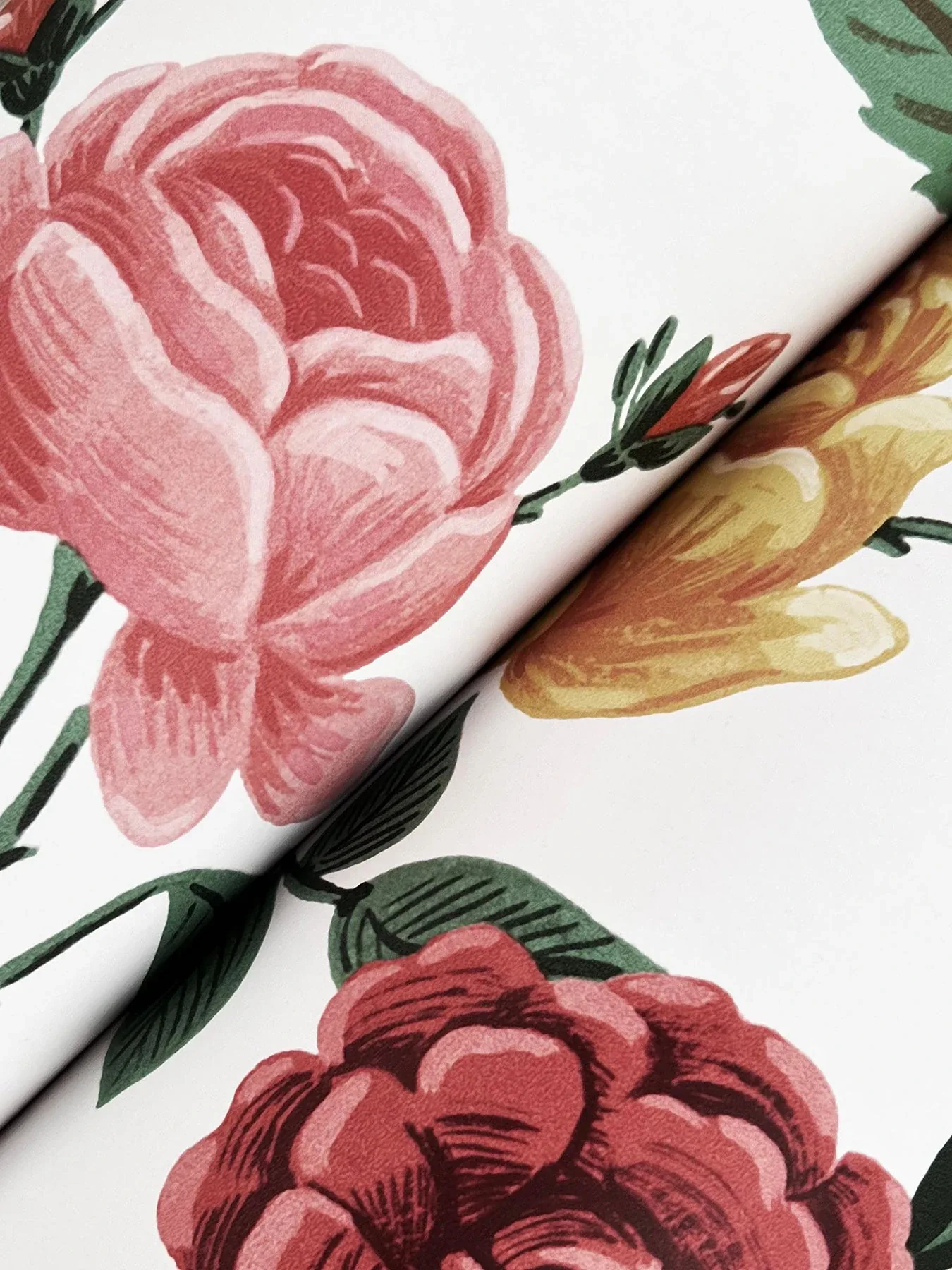 York Wallcoverings Roses Blush Wallpaper | Wallpaper Twins York Wallcoverings Roses Blush Wallpaper - SKU RF7546