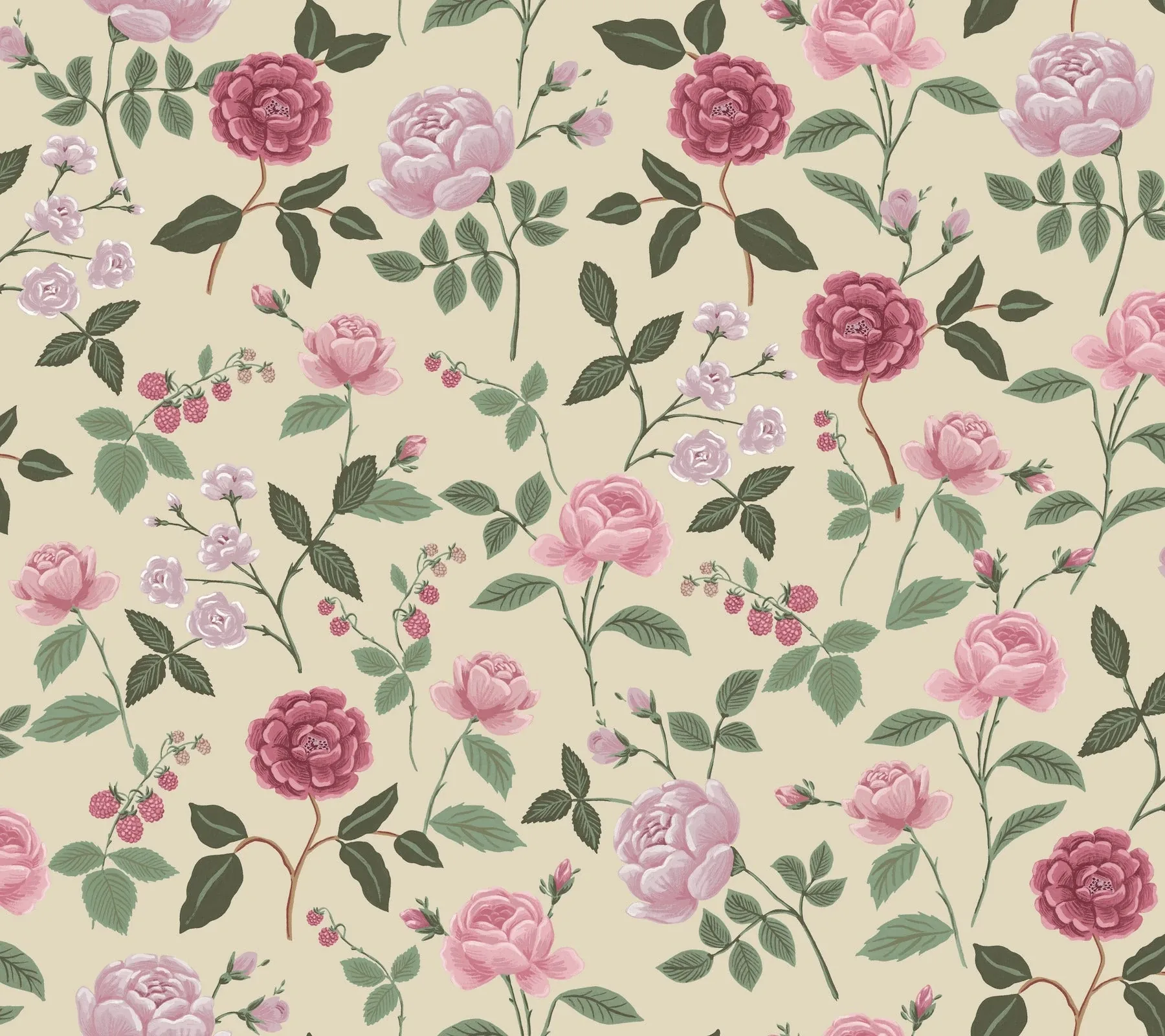 York Wallcoverings Roses Linen Wallpaper - SKU RF7541