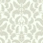 York Wallcoverings Royal Fern Damask Beige Wallpaper - SKU DM4963