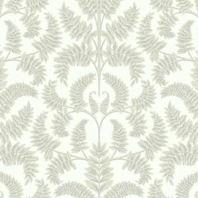 York Wallcoverings Royal Fern Damask Beige Wallpaper - SKU DM4963