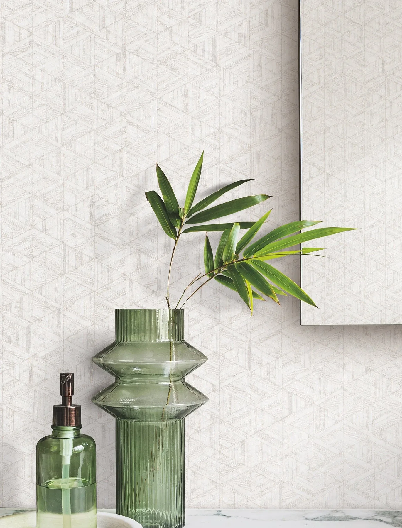 York Wallcoverings Rune Mother Of Pearl Wallpaper | Wallpaper Twins York Wallcoverings Rune Mother Of Pearl Wallpaper - SKU UD2578N