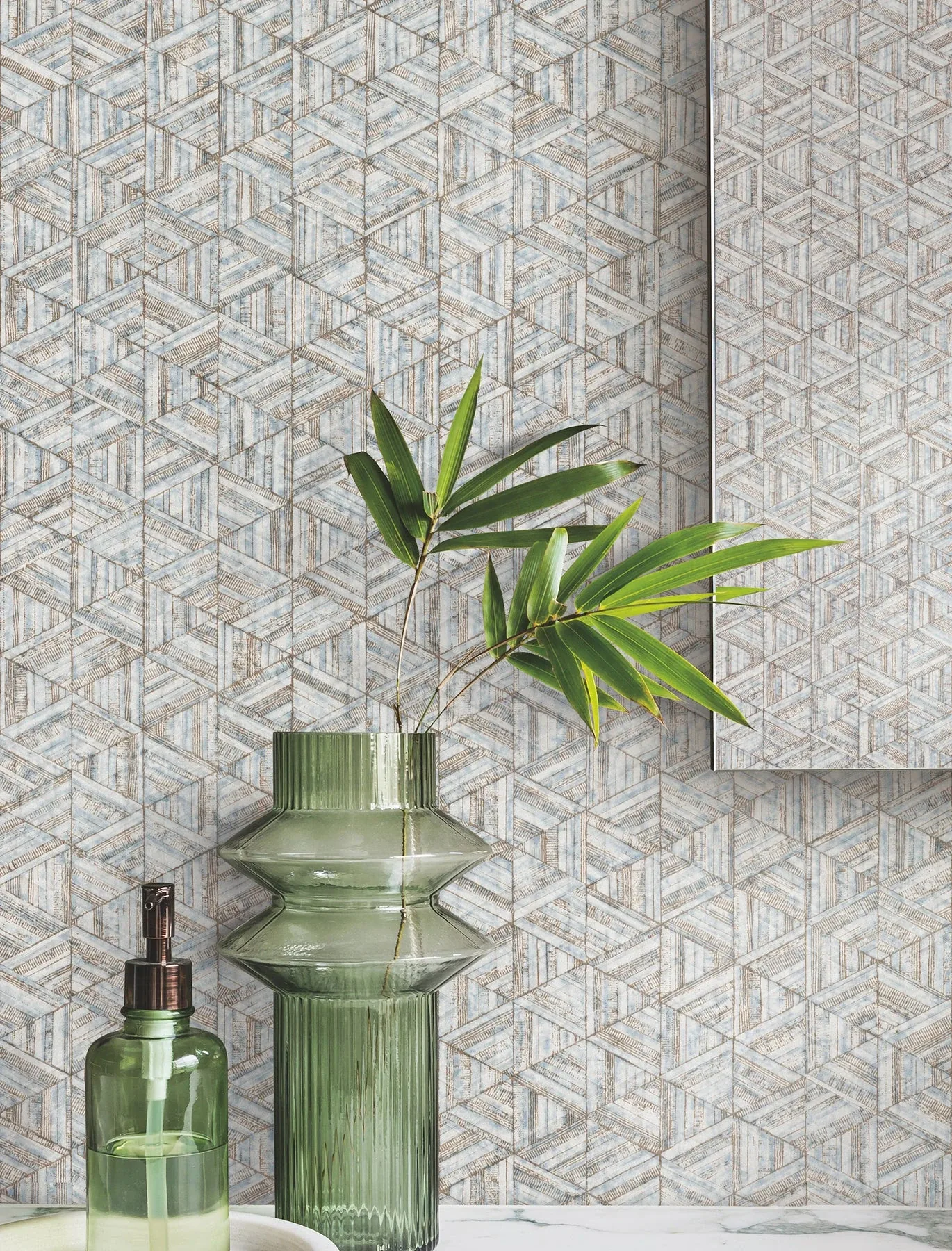 York Wallcoverings Rune Pewter Wallpaper | Wallpaper Twins York Wallcoverings Rune Pewter Wallpaper - SKU UD2584N