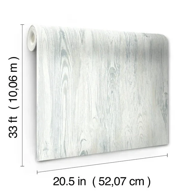York Wallcoverings Rusticano White & Blue Wallpaper - SKU MN1952