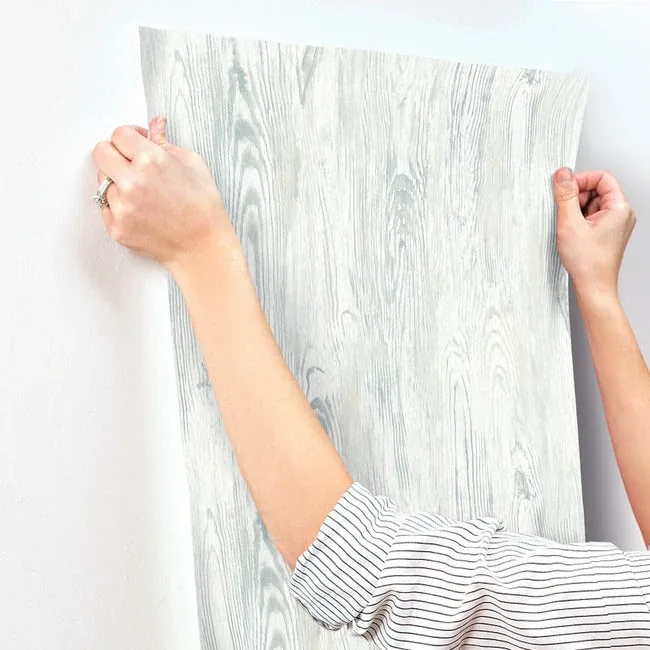 York Wallcoverings Rusticano White & Blue Wallpaper - SKU MN1952