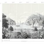 York Wallcoverings Safe Harbor Grey Wall Mural - SKU MU0319M