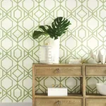 York Wallcoverings Sawgrass Trellis Green Wallpaper - SKU TC2631