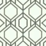 York Wallcoverings Sawgrass Trellis White & Grey Wallpaper - SKU TC2632