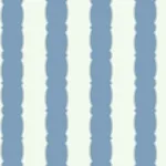 York Wallcoverings Scalloped Stripe Blue Wallpaper | Wallpaper Twins York Wallcoverings Scalloped Stripe Blue Wallpaper - SKU GR6012