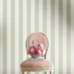 York Wallcoverings Scalloped Stripe Grey Wallpaper - SKU GR6013