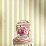 York Wallcoverings Scalloped Stripe Yellow Wallpaper | Wallpaper Twins York Wallcoverings Scalloped Stripe Yellow Wallpaper - SKU GR6016
