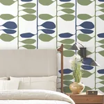 York Wallcoverings Sculpted Vines Alpine & Ultramarine Wallpaper - SKU ZM2801