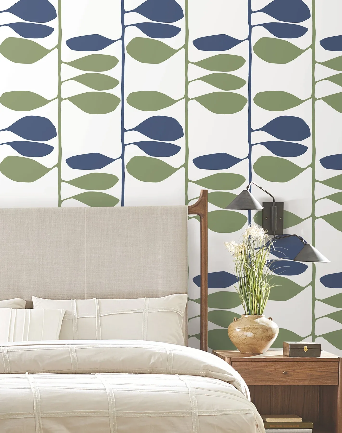 York Wallcoverings Sculpted Vines Alpine & Ultramarine Wallpaper - SKU ZM2801