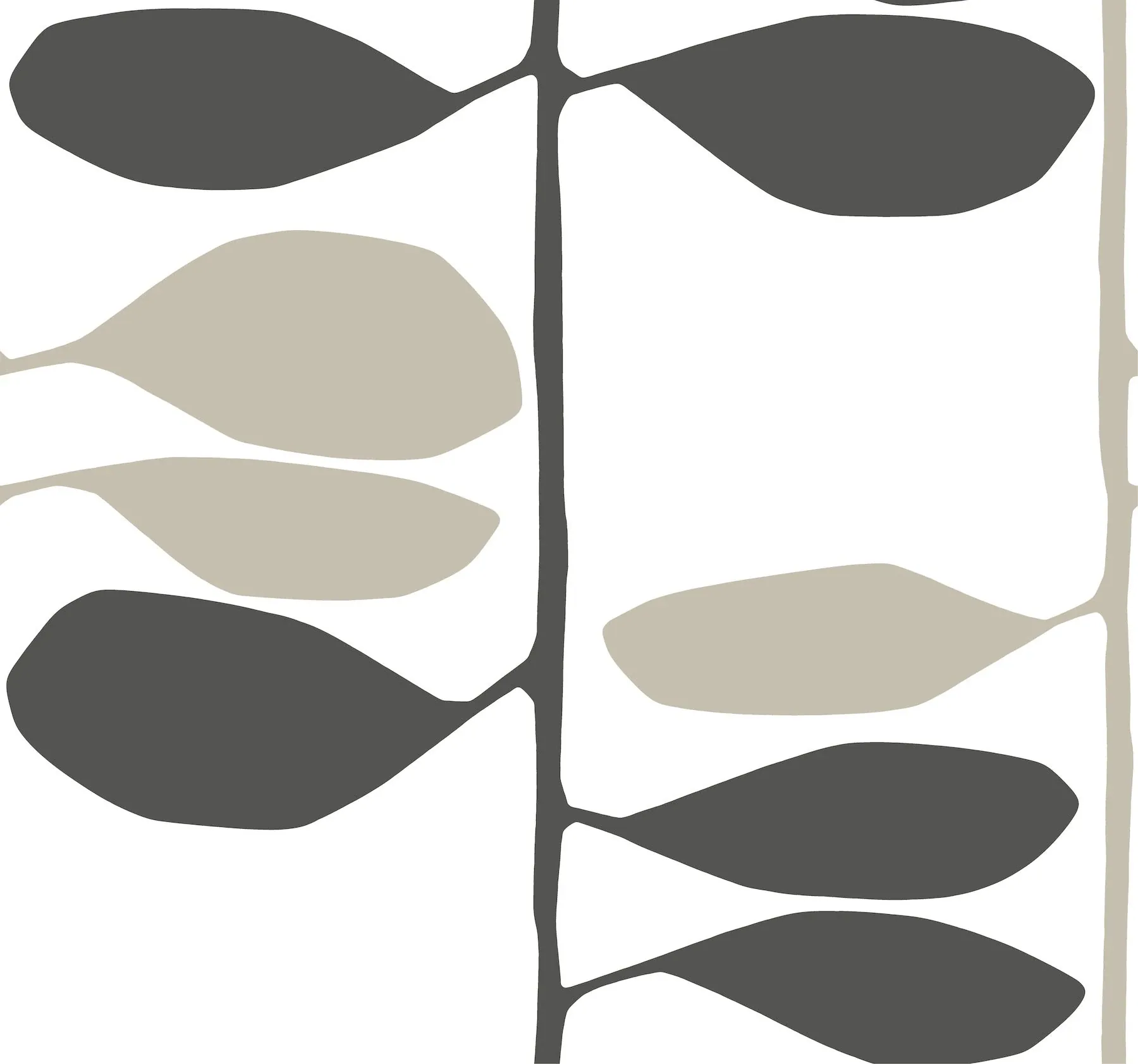 ZM2804 | Sculpted Vines Carbon & Linen Wallpaper