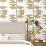 York Wallcoverings Sculpted Vines Gold Wallpaper - SKU ZM2803